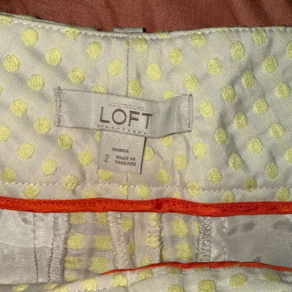 LOFT Cream Textured Women's Shorts - Picture 3 of 3